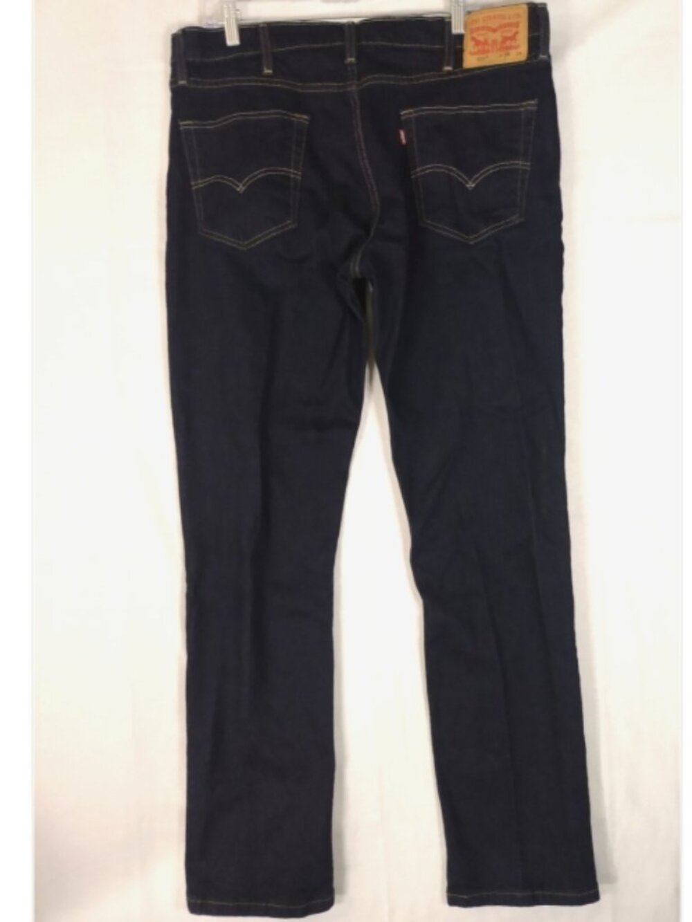 Levi's 511 Slim Fit Tapered Leg Jeans Mens 38x34 Dark Blue Wash Denim Stretch